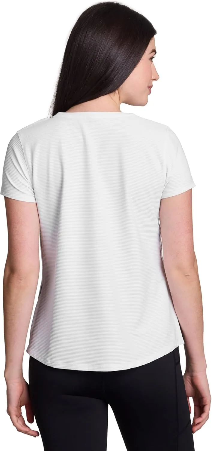 RBX Active Women's Quick Drying Gym T-Shirt with Side Vents, Breathable Mesh Workout Top with Plus Sizes