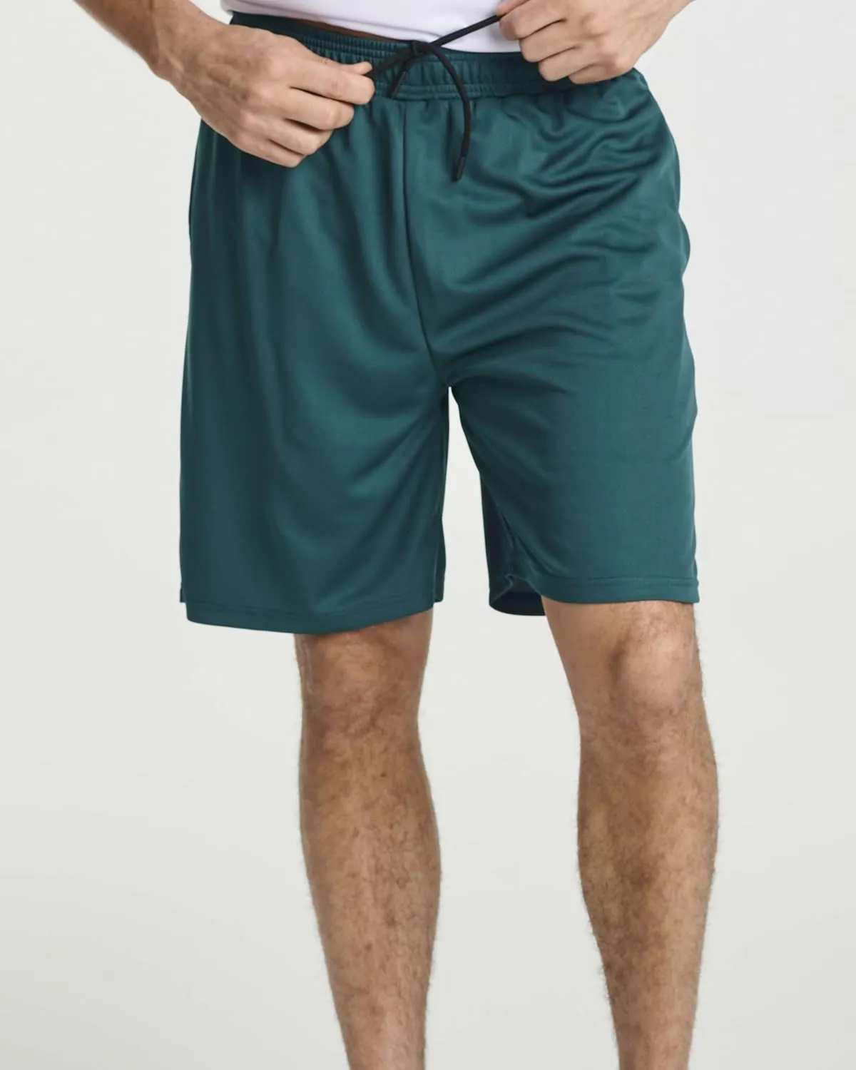 Real Essentials 3 Pack: Men's 2 in 1 Mesh 7" Running Workout Gym Shorts with Compression Liner (Available in Big & Tall)