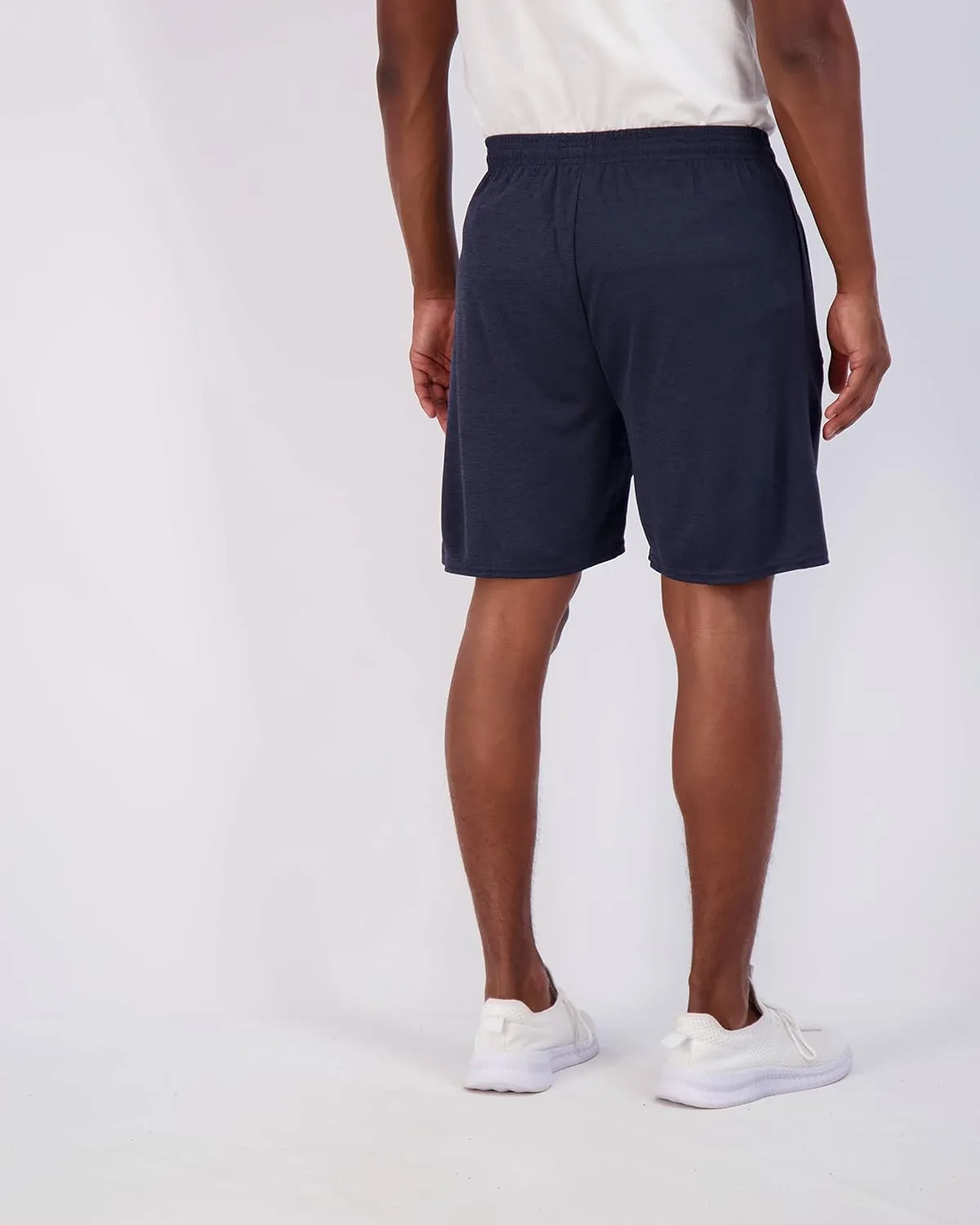 Real Essentials 4 Pack: Men's Mesh 7"/ 5"/ 3" Athletic Zipper Shorts Workout Gym Running Basketball (Big and Tall Available)