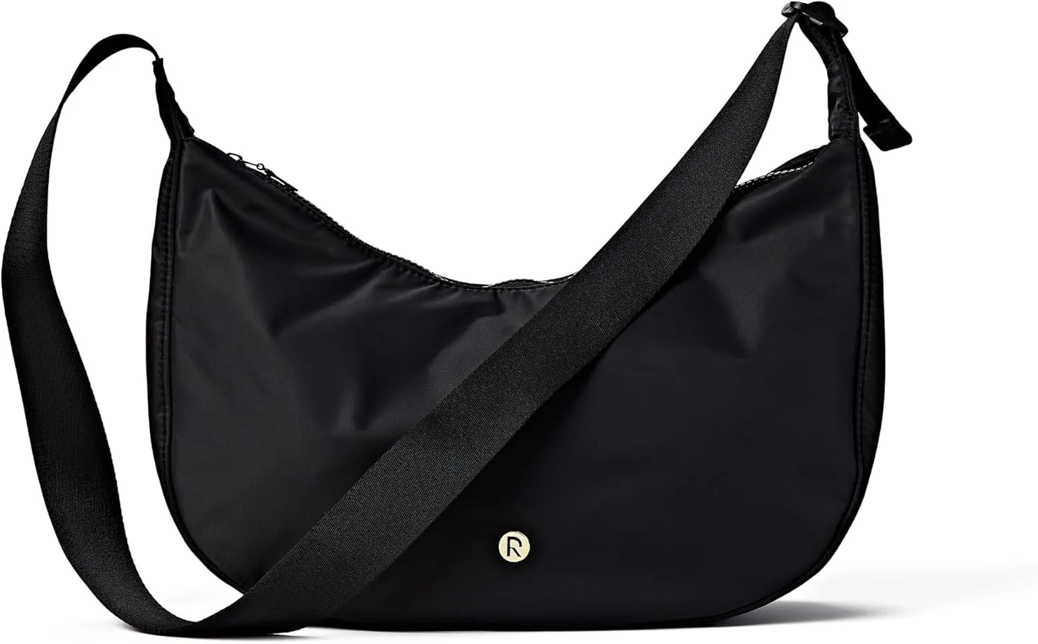 Red by Kiss Cross Body Bag, Durable Water-Resistant Fabric, Lightweight Daily Bag, Adjustable Straps & Inner Pocket (Large, Black)