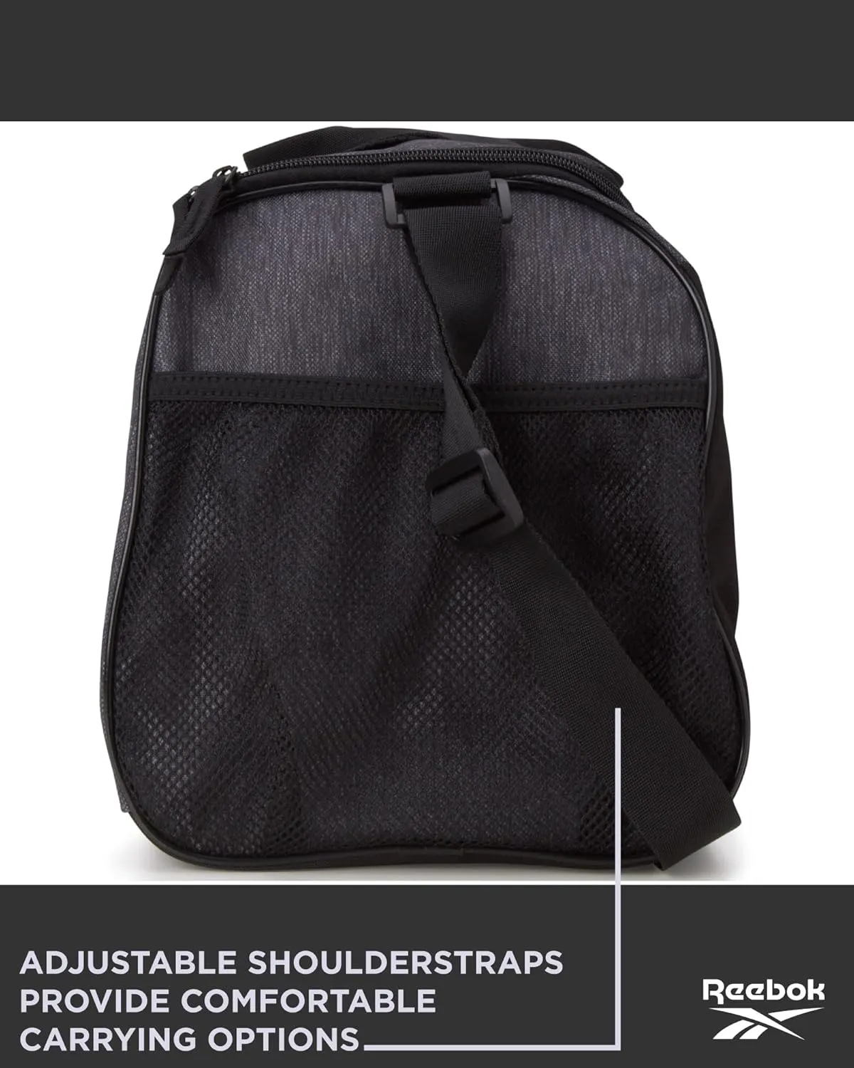 Reebok Duffle Bag – Gym Bag for Women & Men, Carry On and Overnight Duffle for Travel & Fitness, Size Small, Aleph Grey