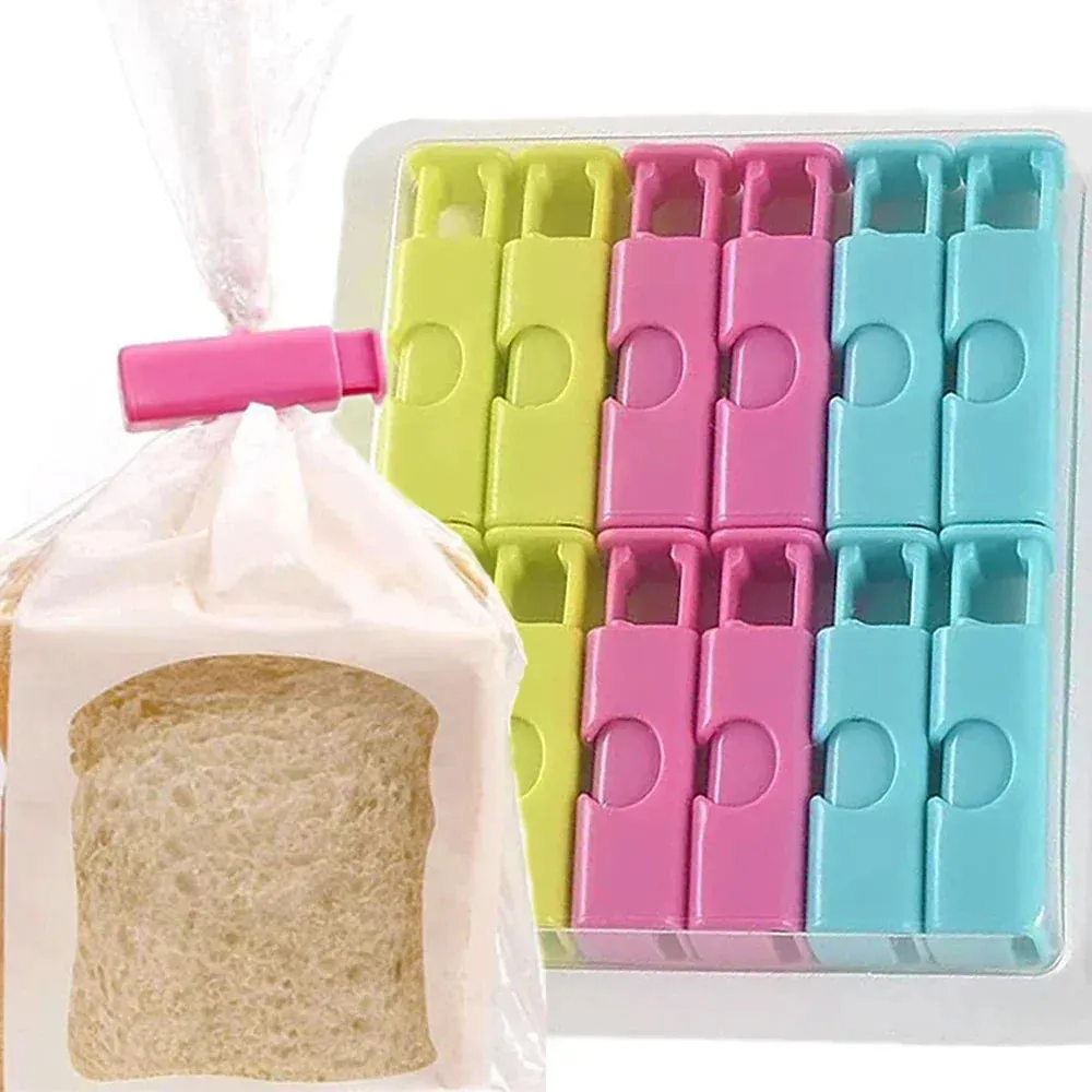 Reusable Food Sealing Clips for Bread & Snack Bags - 12/1 Pcs Set