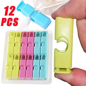 Reusable Food Sealing Clips for Bread & Snack Bags - 12/1 Pcs Set