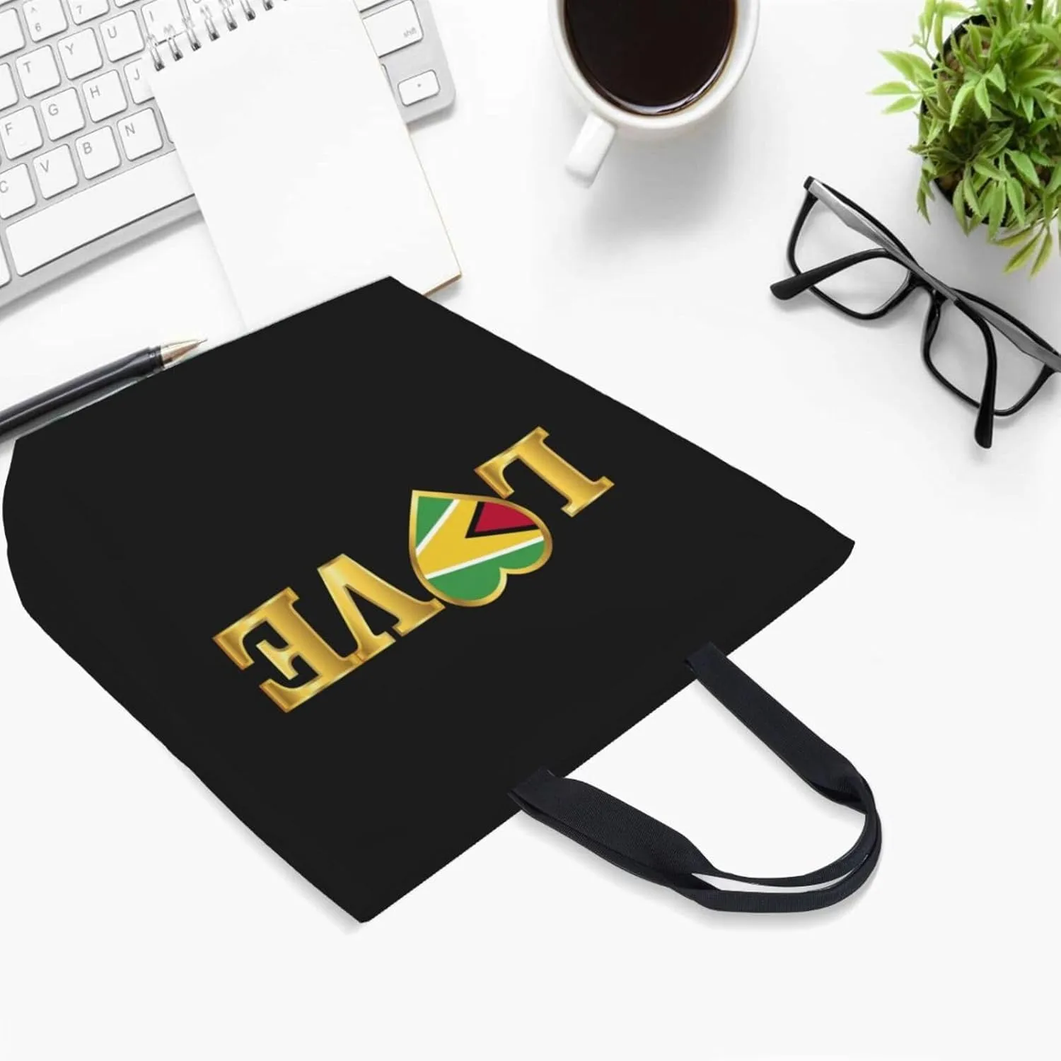 Reusable Grocery bags Big Capacity Shopping Bag Canvas Shoulder Tote Handbag for Women Girls