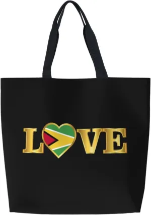 Reusable Grocery bags Big Capacity Shopping Bag Canvas Shoulder Tote Handbag for Women Girls