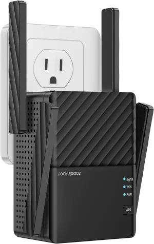 rockspace WiFi Extenders Signal Booster for Home, WiFi Booster Up to 1292 Sq Ft and 32 Devices with 5g&2.4g Dual Band, WiFi Extender, WiFi Repeater, WiFi Booster and Signal Amplifier, 1-Tap Setup