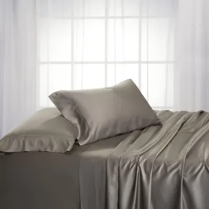 Royal Hotel Bedding ABRIPEDIC Pillowcases, Viscose from Bamboo, Pillowcases Set 600 Thread Count, Silky Soft Pillowcases, Viscose from Bamboo, 2PC Pillow Cases, Standard Size, Gray