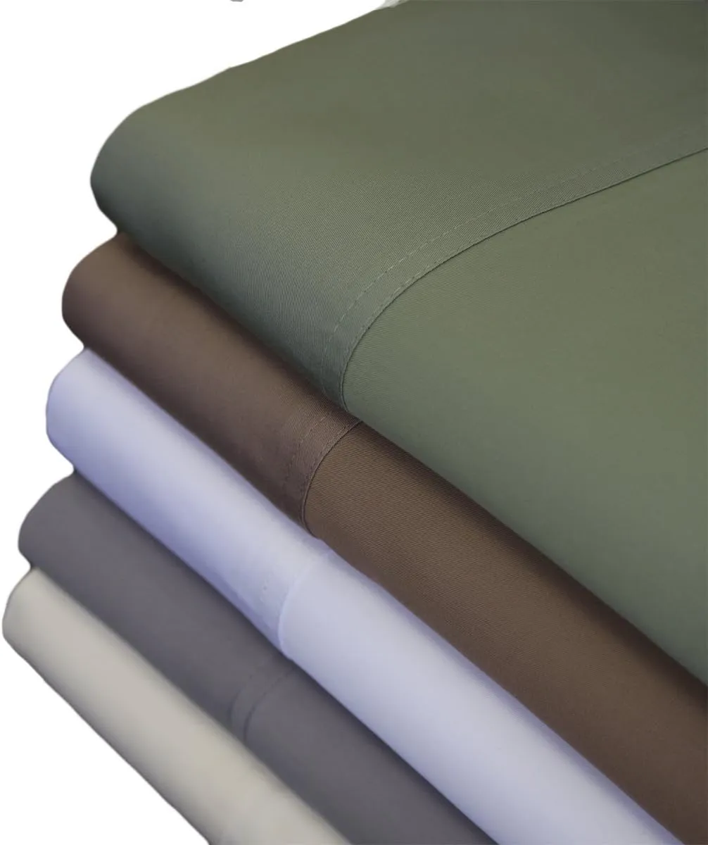 Royal Hotel Bedding ABRIPEDIC Pillowcases, Viscose from Bamboo, Pillowcases Set 600 Thread Count, Silky Soft Pillowcases, Viscose from Bamboo, 2PC Pillow Cases, Standard Size, Gray