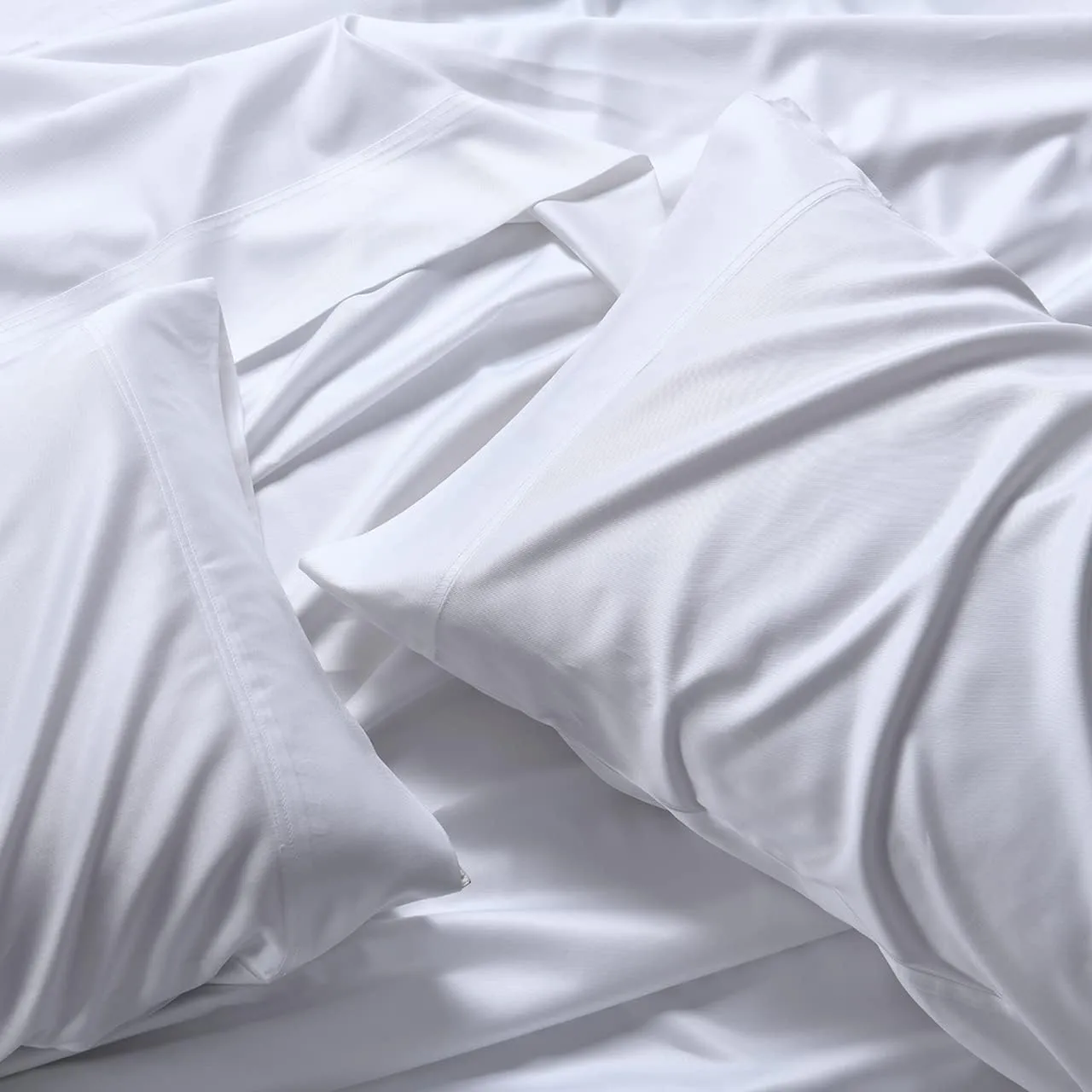 Royal Hotel Bedding ABRIPEDIC Pillowcases, Viscose from Bamboo, Pillowcases Set 600 Thread Count, Silky Soft Pillowcases, Viscose from Bamboo, 2PC Pillow Cases, Standard Size, Gray