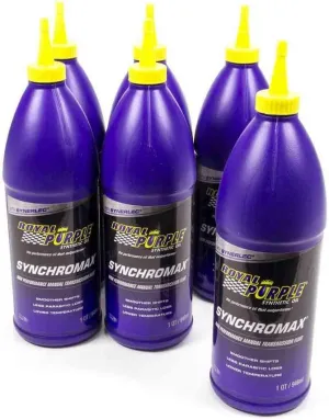 Royal Purple 06512 Synchromax Manual Trans Fluid Case, 6 Quart, 1 Pack