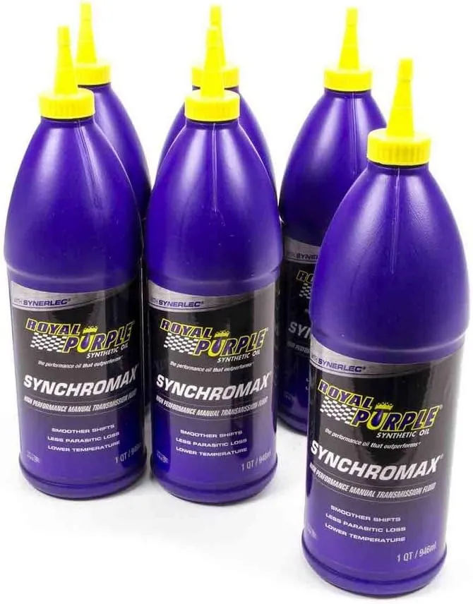 Royal Purple 06512 Synchromax Manual Trans Fluid Case, 6 Quart, 1 Pack