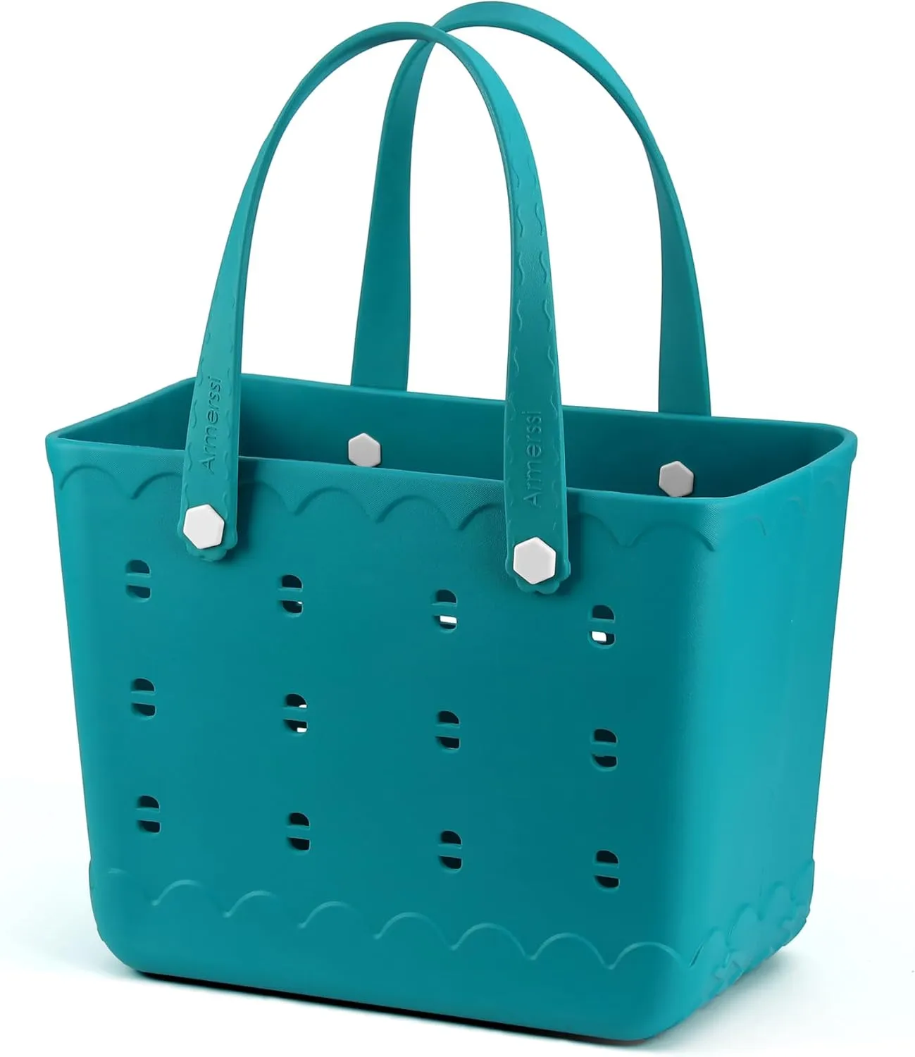 Rubber Beach Bag Waterproof Durable Tote Bag for Beach Sports Pool Modern Rubber Tote