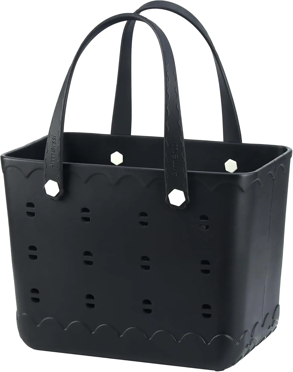 Rubber Beach Bag Waterproof Durable Tote Bag for Beach Sports Pool Modern Rubber Tote
