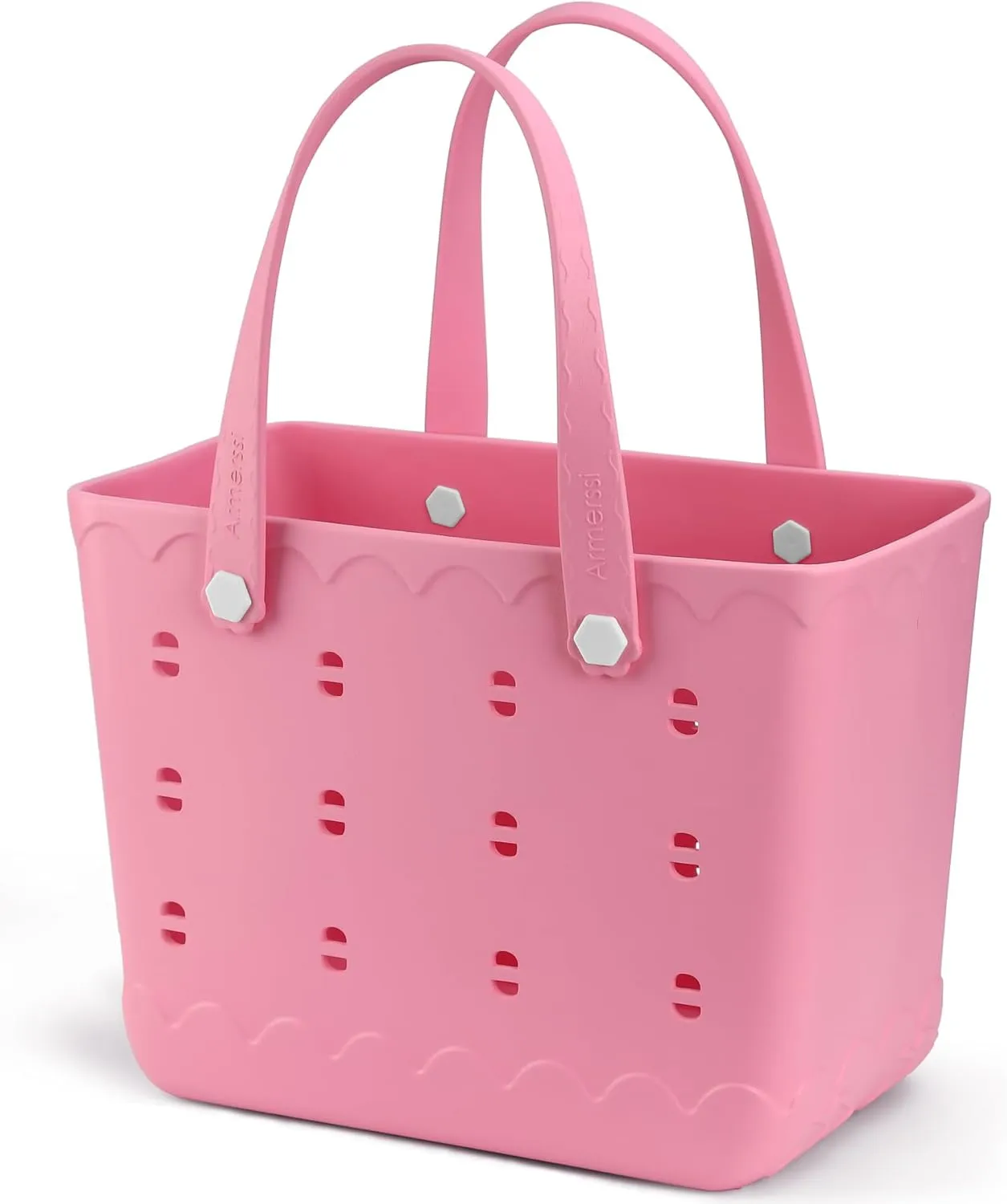 Rubber Beach Bag Waterproof Durable Tote Bag for Beach Sports Pool Modern Rubber Tote