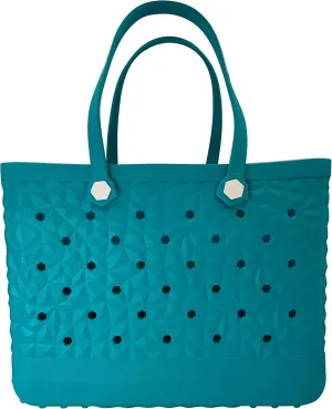 Rubber Beach Bag Waterproof Durable Tote Bag for Beach Sports Pool Modern Rubber Tote
