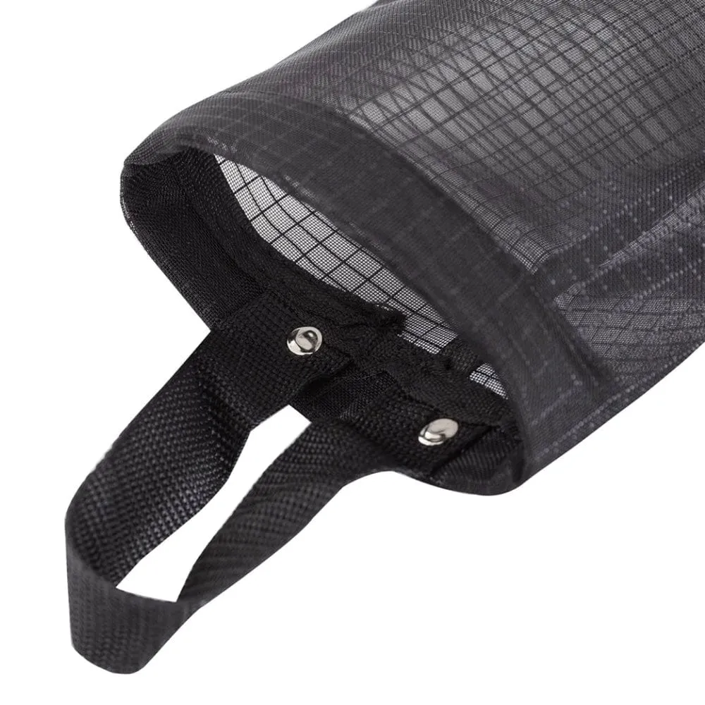 Rubbish Bags Dispenser - Pack of 4 Black Nylon Mesh Organizers