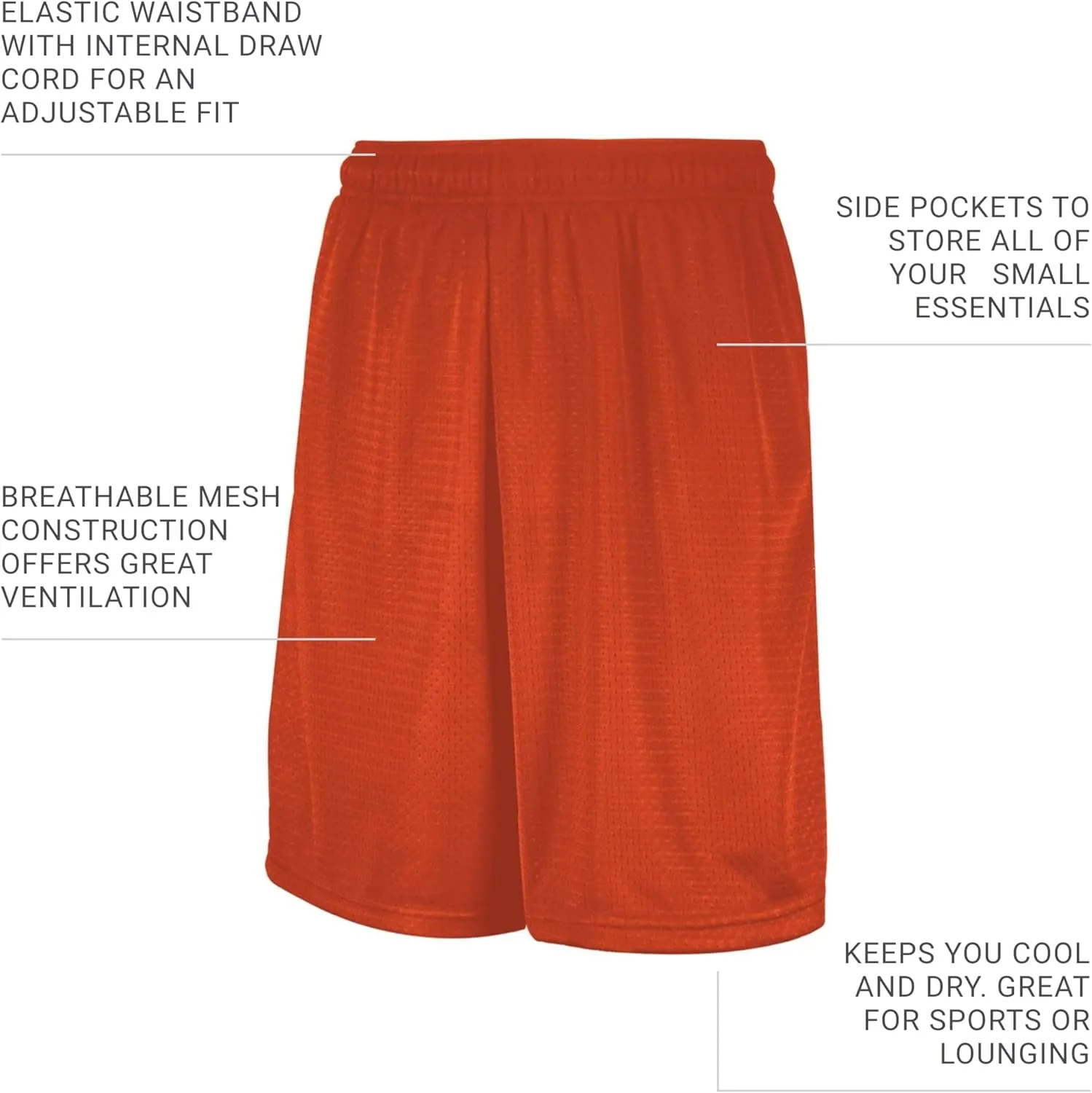 Russell Athletic Men's Mesh Pocket Short