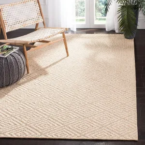 SAFAVIEH Palm Beach Collection Area Rug - 8' x 10', Beige & Beige, Sisal Design, Non-Shedding & Easy Care, Ideal for High Traffic Areas in Living Room, Bedroom (PAB360A)