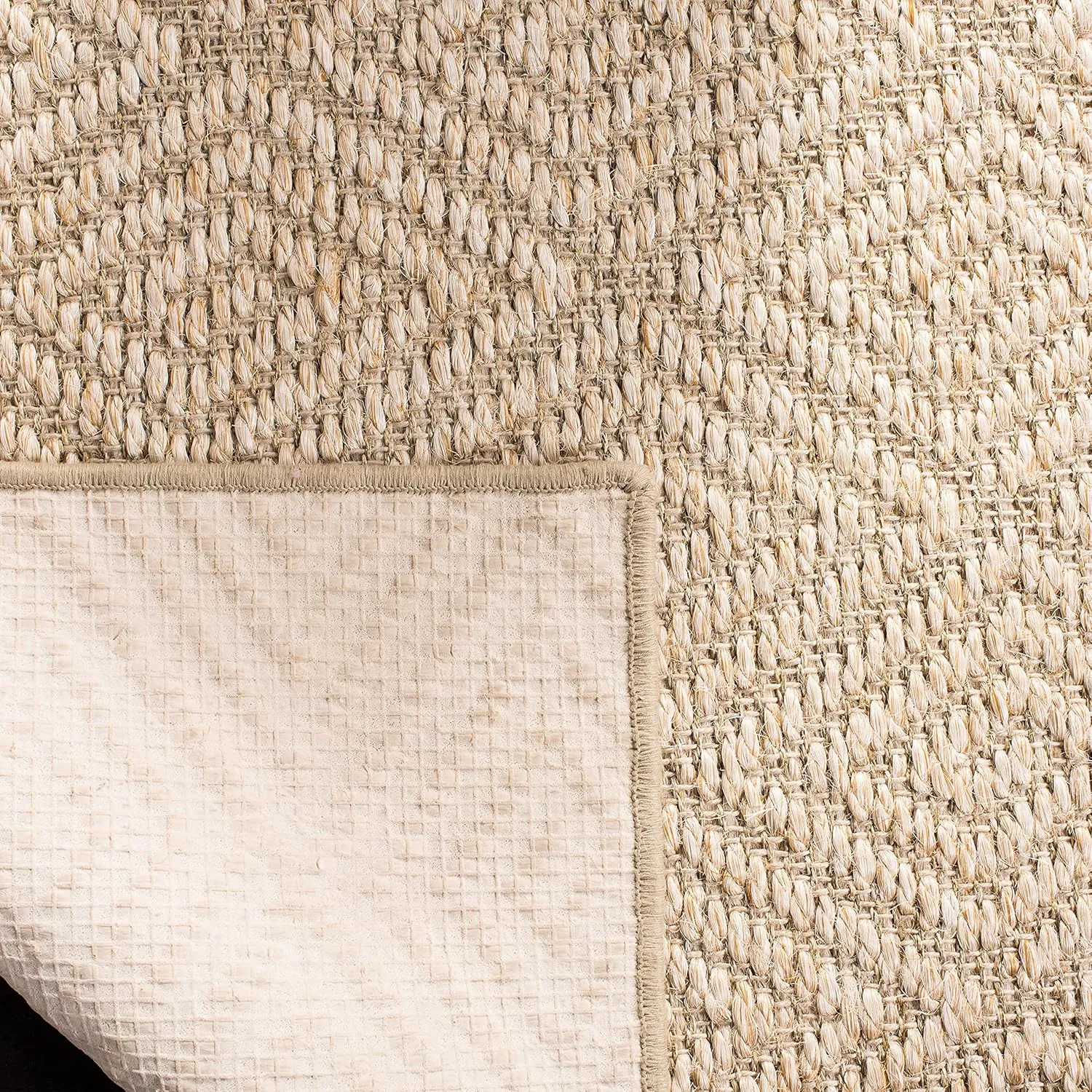 SAFAVIEH Palm Beach Collection Area Rug - 8' x 10', Beige & Beige, Sisal Design, Non-Shedding & Easy Care, Ideal for High Traffic Areas in Living Room, Bedroom (PAB360A)