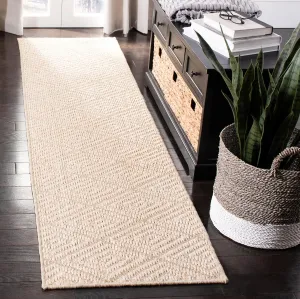 SAFAVIEH Palm Beach Collection Runner Rug - 2'3" x 10', Beige & Beige, Sisal Design, Non-Shedding & Easy Care, Ideal for High Traffic Areas in Living Room, Bedroom (PAB360A)