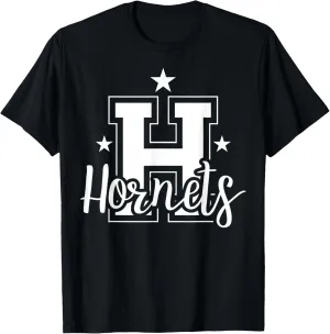 Schools Sports Mascot Hornets Team Fanatic Gift T-Shirt