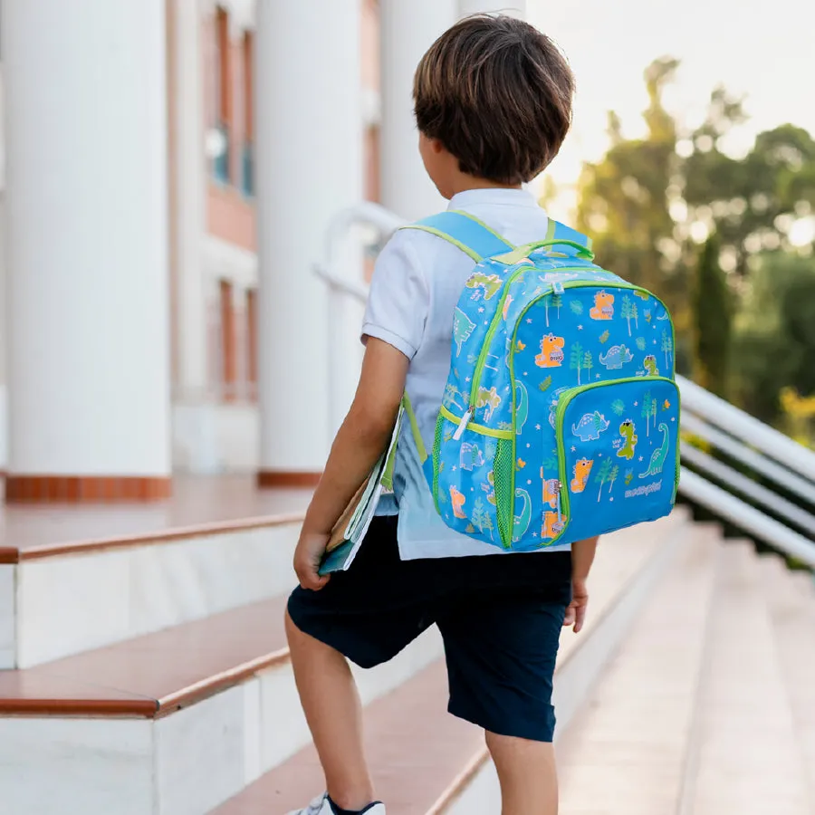 Scoobies Dino Glow-in-the-Dark Backpack 16”  Vibrant Dinosaur Print & Spacious Design!