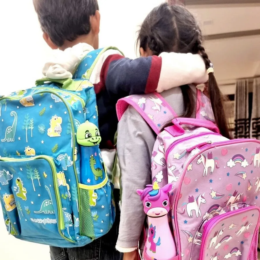 Scoobies Dino Glow-in-the-Dark Backpack 16”  Vibrant Dinosaur Print & Spacious Design!