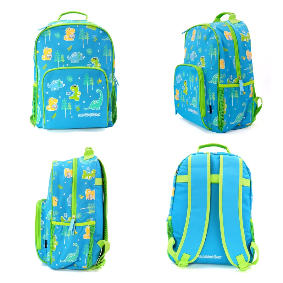 Scoobies Dino Glow-in-the-Dark Backpack 16”  Vibrant Dinosaur Print & Spacious Design!