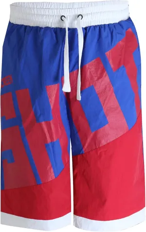 SCREENSHOT Men's Athletic Retro Throwback Basketball Gym Fitness Active Workout 12" Inseam Length Fashion Shorts
