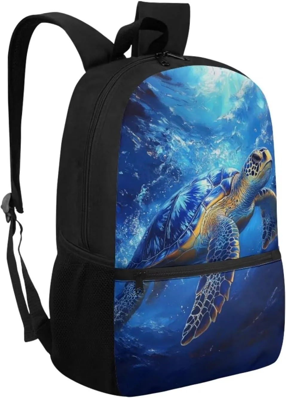Sea Turtle Backpack for Boys 8-12 Large Size Blue Ocean Rucksack for Traveling Casual Versatile School Satchel for Middle School Teens Large Book Bags