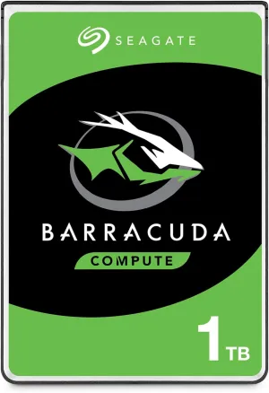 Seagate BarraCuda 1TB Internal Hard Drive HDD – 2.5 Inch SATA 6 Gb/s 5400 RPM 128MB Cache for PC Laptop – Frustration Free Packaging (ST1000LM048)