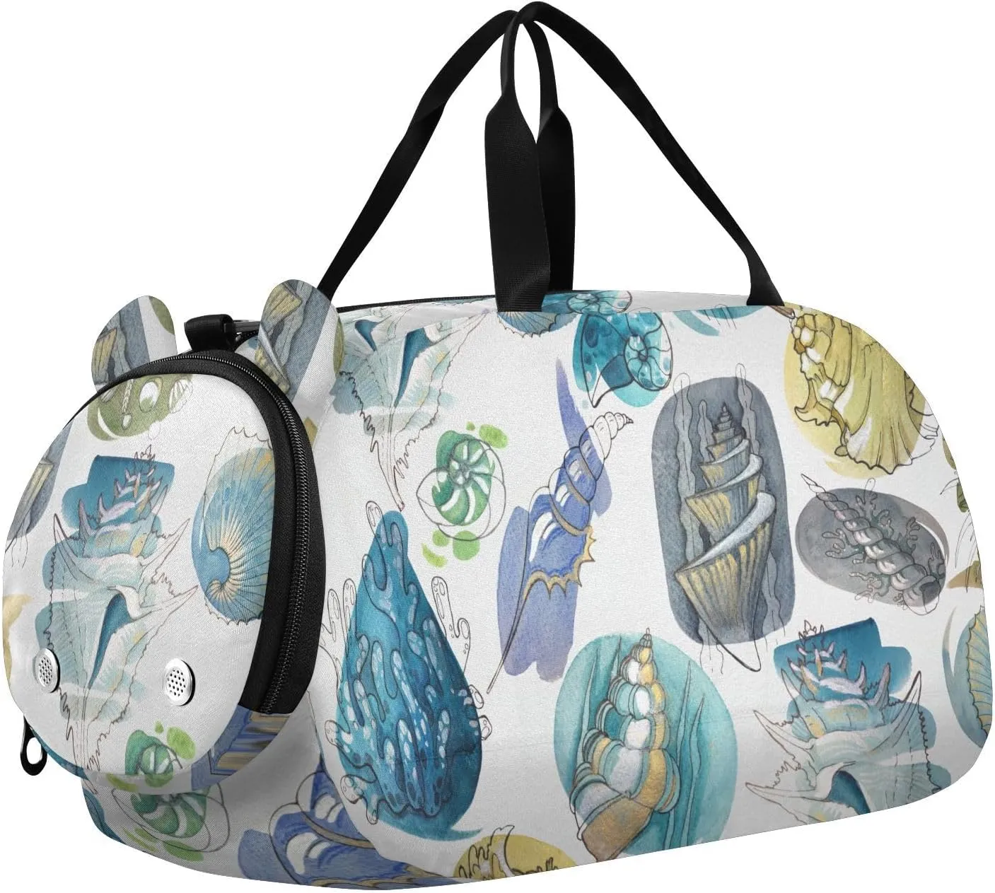 Seashells Summer Duffel Bags for Boys Small Gym Bags for Teens Dance Bag for Girls