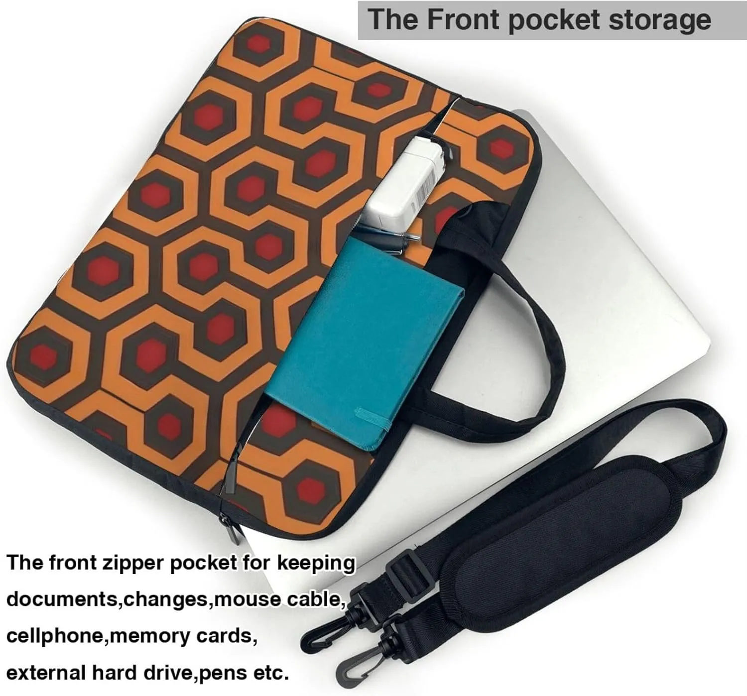 Shining Overlook Pattern Laptop Bag - with Soft Interior, Multiple Pockets - Ideal for Men, Travel and Business