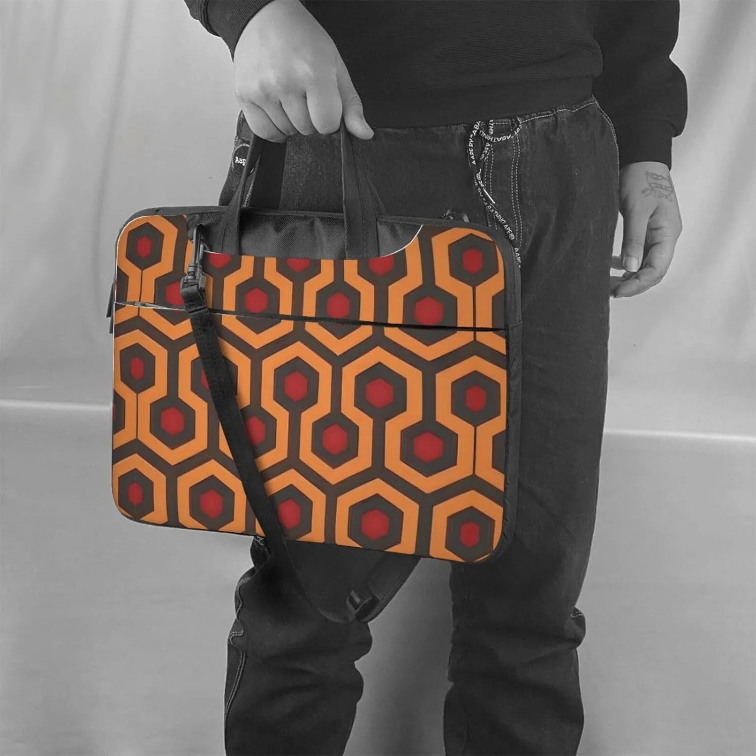 Shining Overlook Pattern Laptop Bag - with Soft Interior, Multiple Pockets - Ideal for Men, Travel and Business