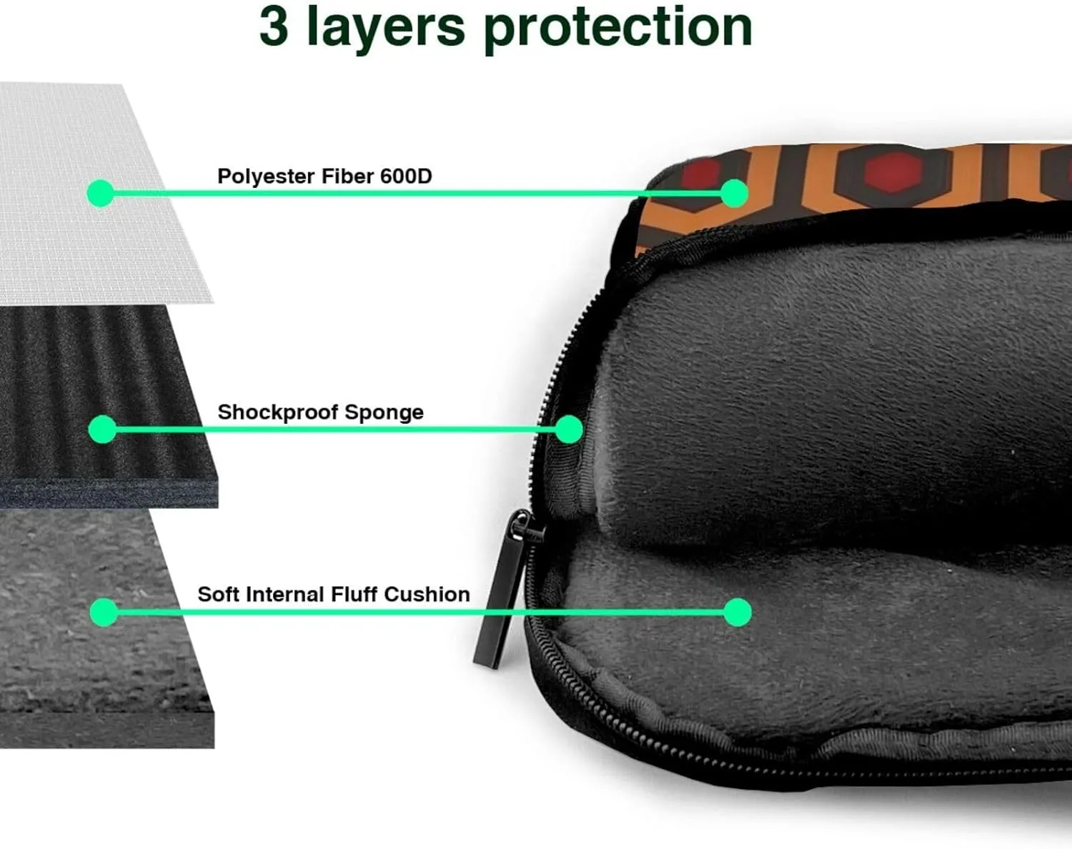 Shining Overlook Pattern Laptop Bag - with Soft Interior, Multiple Pockets - Ideal for Men, Travel and Business