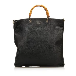 Shopper (SHG-35517) Satchel Gucci Big ticket savings Steep discount Bamboo Leather