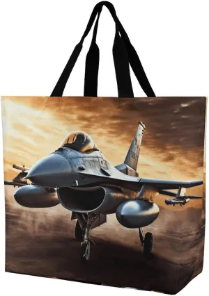 Shopping Bag for Women, Beach Sunrise Tote Bag, Large Capacity Shoulder Bags for Groceries Travel