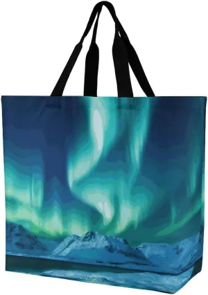 Shopping Bag for Women, Happy Birthday Big Cake Tote Bag, Large Capacity Shoulder Bags for Groceries Travel