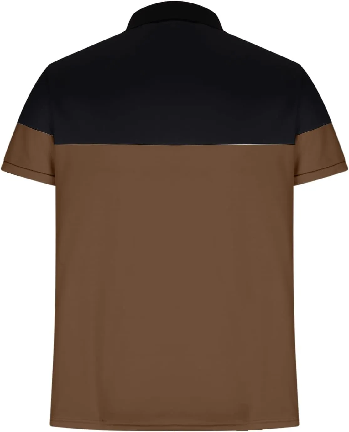 Short Sleeve Polo Shirts for Mens Basic Collared Shirts Classic Golf Stylish Tops Color Block Work Shirts