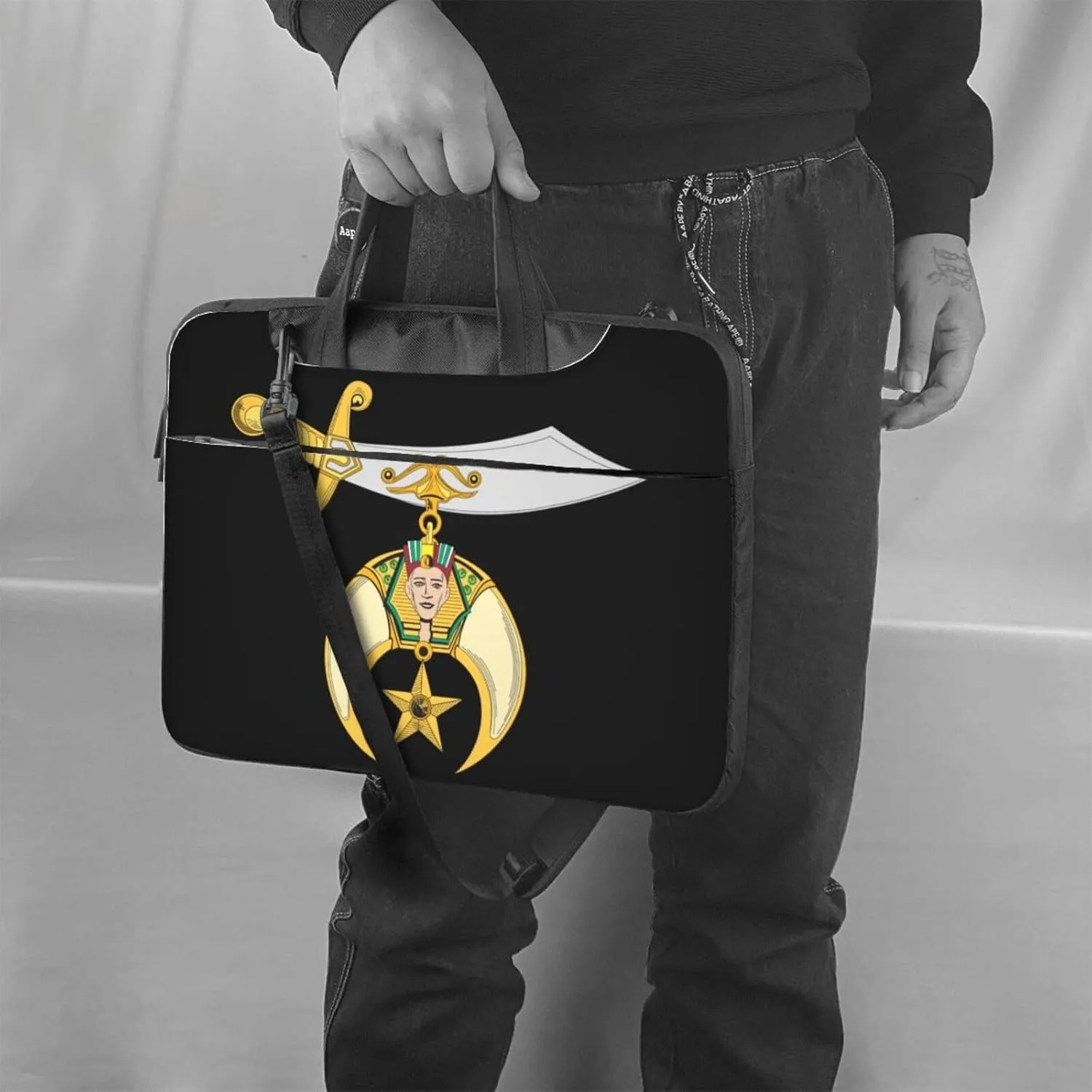 Shriners 3d Pattern Laptop Bag Shoulder Bag Computer Notebook Briefcase Messenger Bag