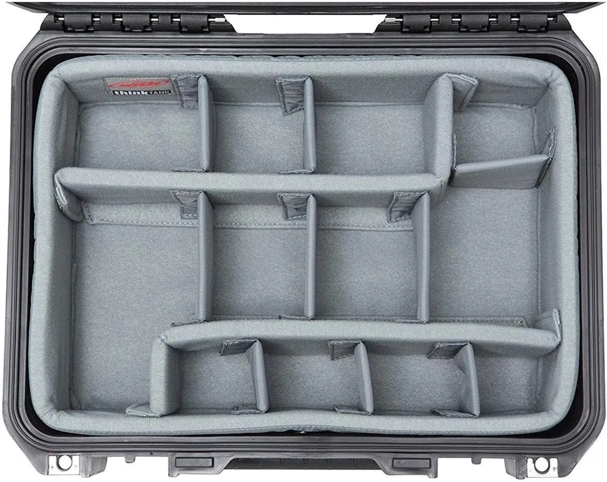 SKB Cases iSeries 1510-6 Case with Think Tank Dividers & Lid Organizer, Black (3i-1510-6DL)