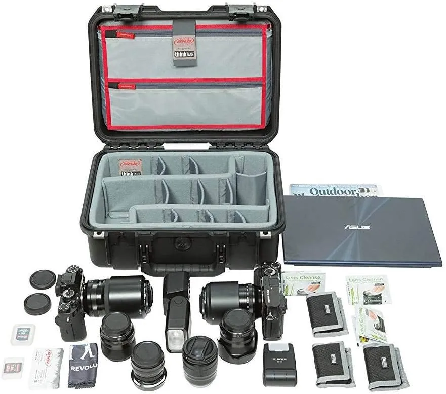 SKB Cases iSeries 1510-6 Case with Think Tank Dividers & Lid Organizer, Black (3i-1510-6DL)
