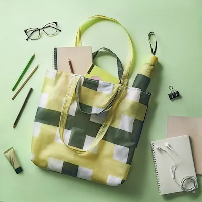 SKYNKE Carrier bag, white/multicolour, 45x36 cm 50588776
