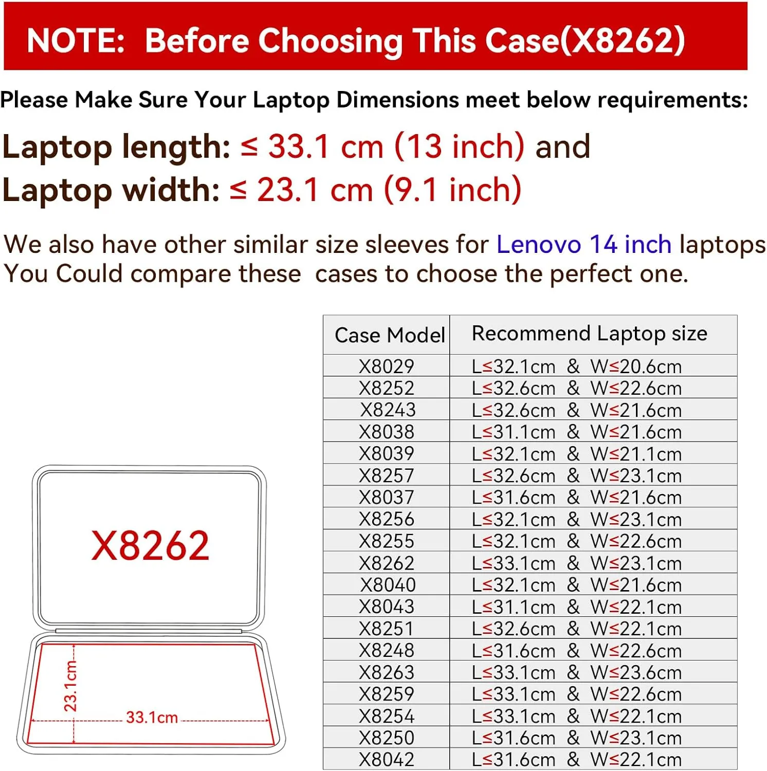 Smatree Hard EVA Protective Sleeve Case Compatible for 14 inch Lenovo ThinkPad T14 Gen 2, for 15.3 inch Lenovo ThinkPad X9 15 Aura Edition Copilot PC, Waterproof and Anti-Shock Bag (X8262)