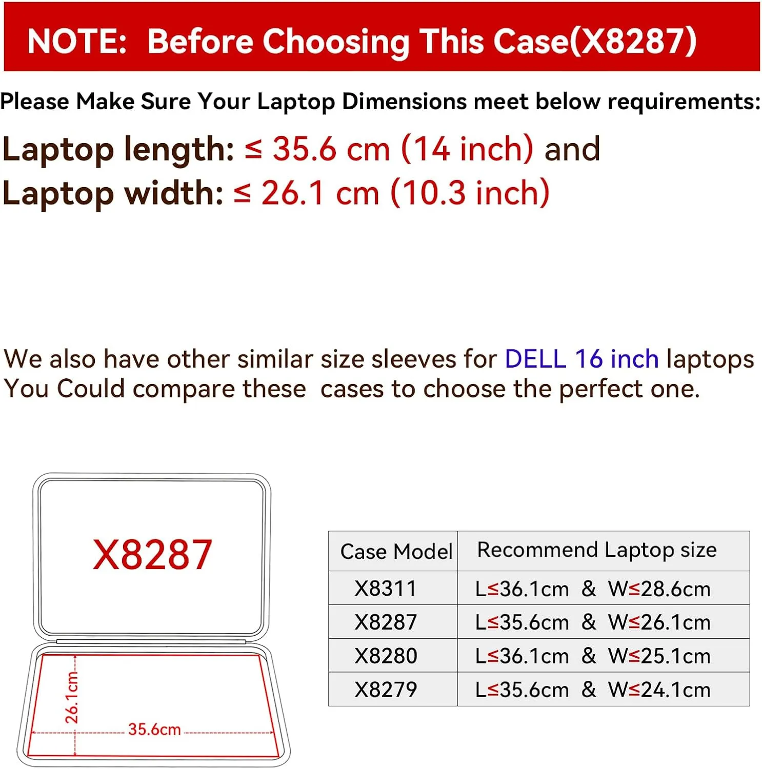 Smatree Hard EVA Protective Sleeve Case Compatible for 16 inch DELL Alienware 16/16X Aurora Gaming Laptop, for 16 inch DELL Precision 7680/7670 Workstation, Laptop Anti-Shock Case Notebook Bag (X8287)