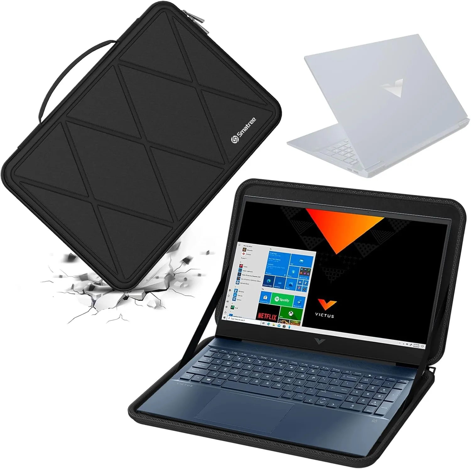 Smatree Hard EVA Protective Sleeve Case Compatible for 16.1 inch HP Victus Gaming Laptop 16t-r000/16t-s000/16-s0097nr/16-r0097nr, for 16.1 inch HP OMEN Gaming Laptop Notebook Bag (X8304)
