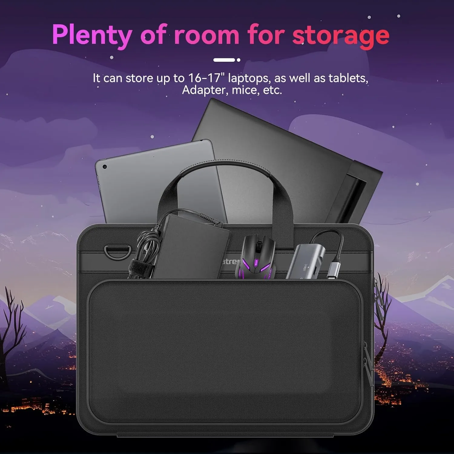 Smatree Heavy Duty Hard Case Compatible for 16.1 inch HP OMEN 16/16t/16z Gaming Laptop, for 16.1 inch HP OMEN Transcend 16t/16 Laptop, for 15.6 inch HP Victus 15/15t/15z Gaming Laptop Handbag (A800)