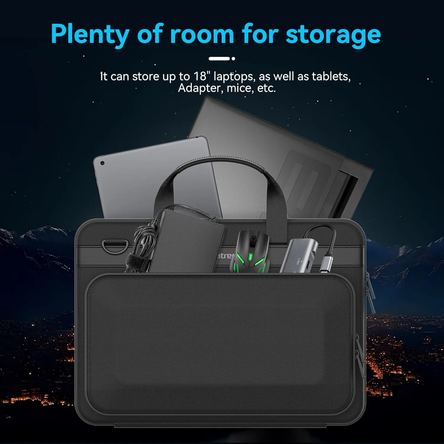 Smatree Heavy Duty Hard Case Compatible for Alienware 18 Area-51/m18/m18 R2, for ASUS ROG Strix G18/Scar 18 2025/2024, Acer Predator Helios 18/Neo 18, MSI Titan 18 HX/Raider 18 HX, HP OMEN Laptop 17