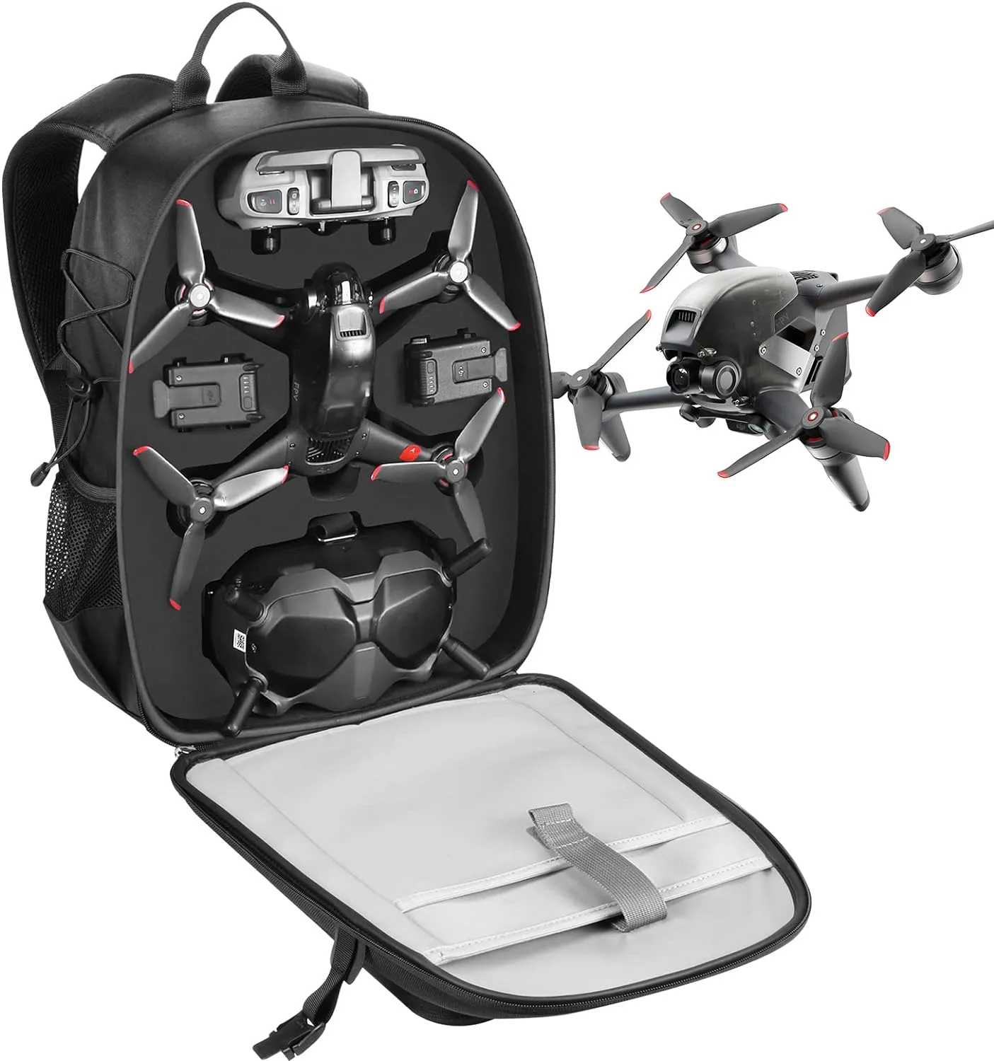 Smatree Professional Backpack for DJI FPV Combo,Hard Backpack Waterproof Backpack Bag for DJI FPV Drone Accessories, No Deed Remove Propeller, Ready to Fly