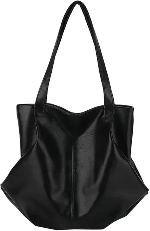 Soft Leather Tote Bag Large Capacity Work Hobo Pu Leather Shoulder Handbag Big Travel Shopping Work Bag